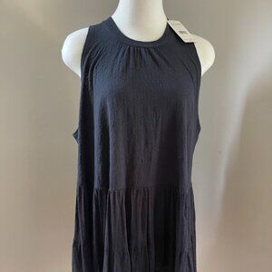 Free People Right On Time Flared Top Tunic Shirt Size S Black